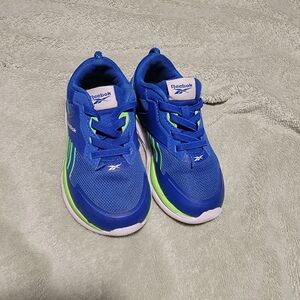 Reebok Kids Sneakers in Blue and Neon Green